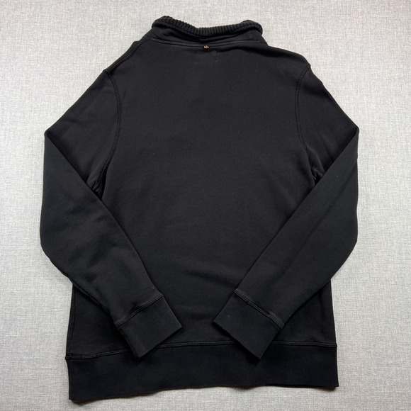 Billy Reid Shiloh Shawl Collar Pullover Sweatshirt Men XL Black Cotton Heritage - Picture 4 of 9